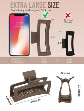WOVOWOVO hand holding clip showing 5-inch scale and ease