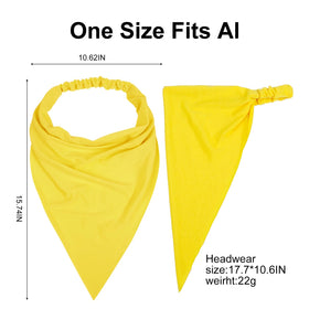 WOVOWOVO headscarf in hand showing scale and lightweight design