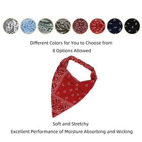 WOVOWOVO headscarf next to hand to show compact size and travel convenience
