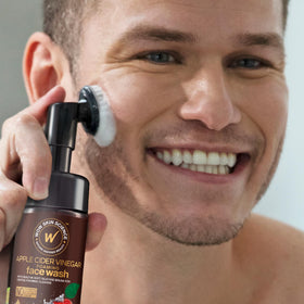 WOW Skin Science ingredients display with apple cider vinegar and aloe
