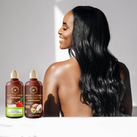 WOW Skin Science before and after hair lifestyle image showing improved manageability benefit