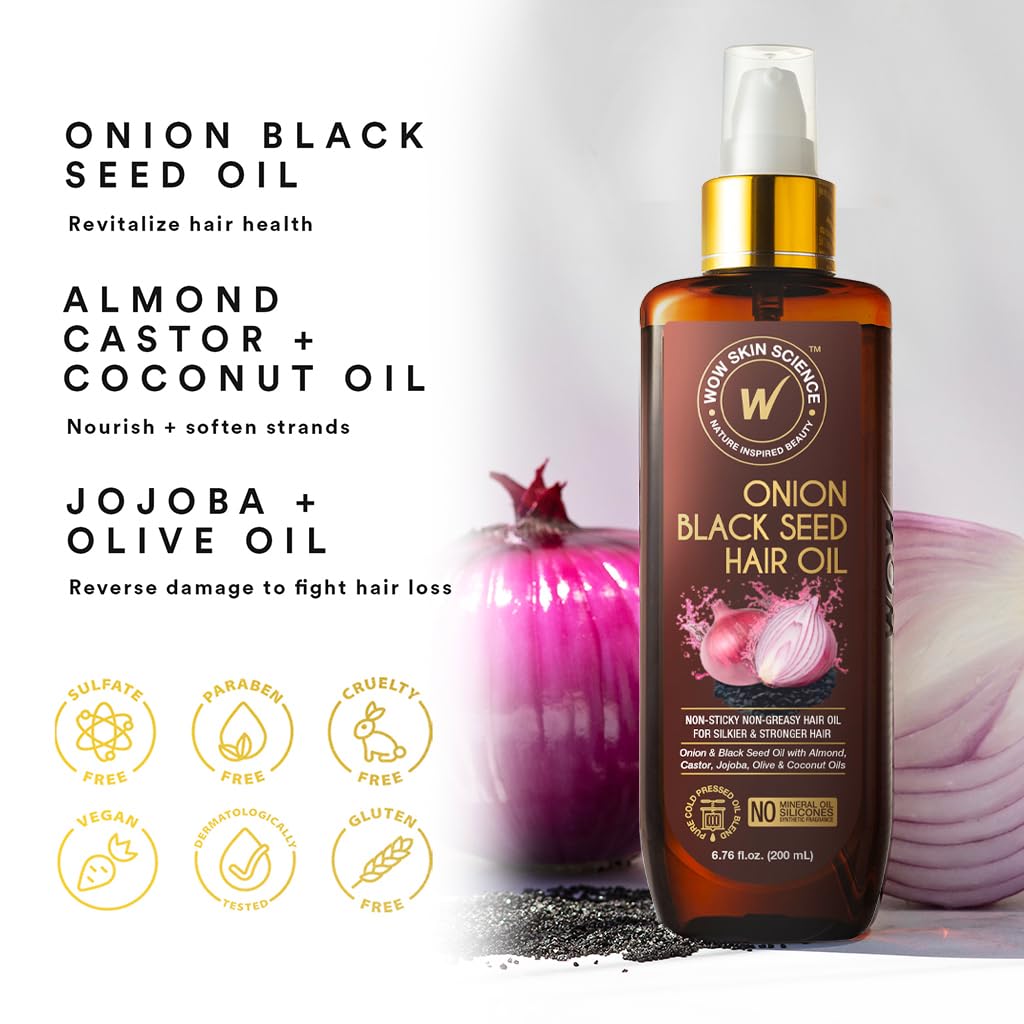 WOW Skin Science oil texture on palm showing fast-absorbing, non-greasy finish