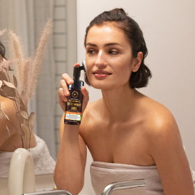 WOW Skin Science before and after concept illustrating brighter skin