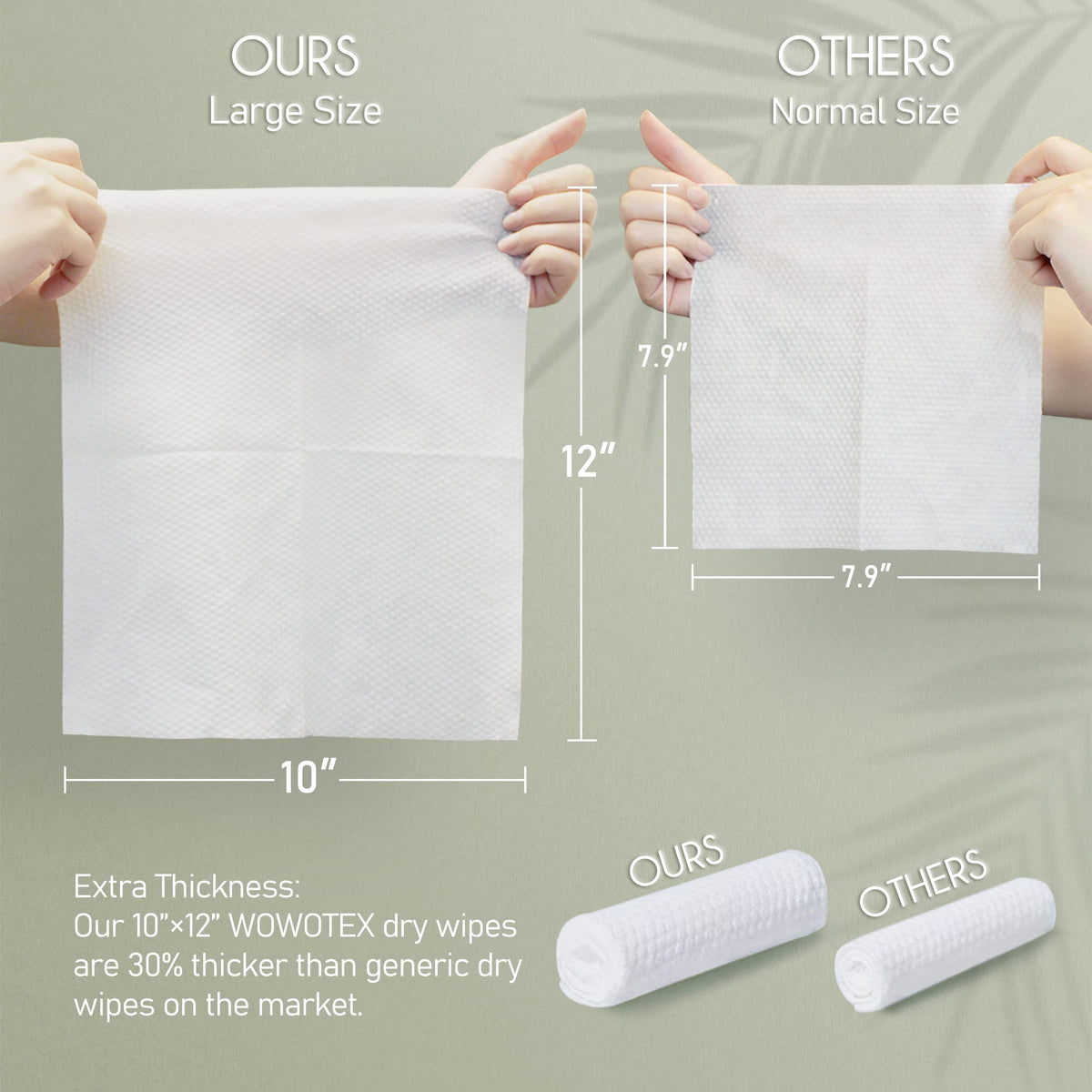 WOWOTEX close-up fabric texture highlighting extra-thick softness