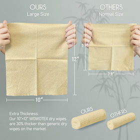 WOWOTEX fabric close-up highlighting bamboo-rayon softness and high absorbency