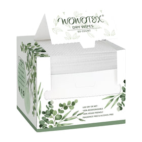 WOWOTEX front box packaging showing count and size, clear product benefit