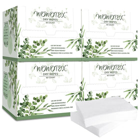 WOWOTEX front packaging showing 4-box 240-count hygienic benefit