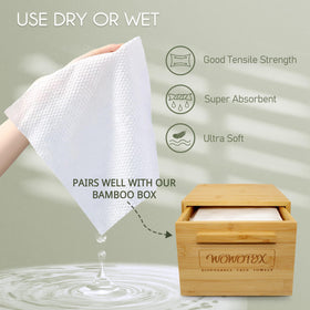 WOWOTEX towel wet strength demonstration for reliable cleansing