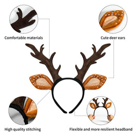 woxafo headband styled in holiday setting, enhances seasonal outfits and photos