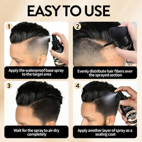 WOZUTUNT holding spray applied to beard for defined, non-flaky finish