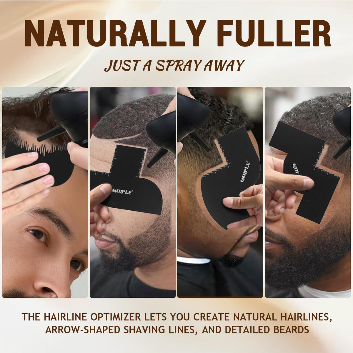 WOZUTUNT before-and-after beard fill showing fuller look and improved definition
