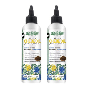 WOZUTUNT front bottle view showing chebe oil and easy-pour cap for daily use