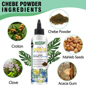 WOZUTUNT ingredient close-up with chebe powder and botanical oils for nourishment