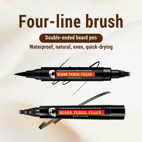 WOZUTUNT dual-tip brush detail for blending and softening beard strokes effectively