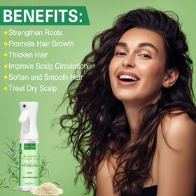 WOZUTUNT spray on damp hair in use improving detangling and shine