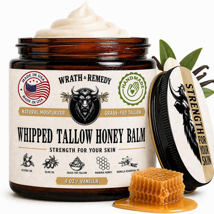 Wrath & Remedy front jar view showing vanilla balm and clear labeling benefits