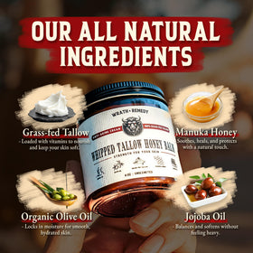 Wrath & Remedy label close-up showing ingredient transparency and quality