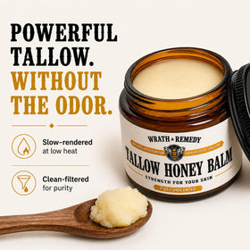 Wrath & Remedy hands applying balm demonstrating easy spread and lasting moisture
