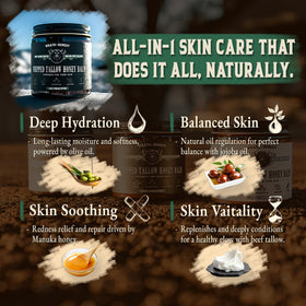 Wrath & Remedy applying balm to hands, demonstrating fast moisturizing and barrier support benefit