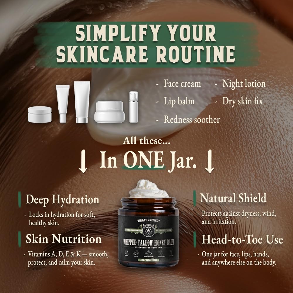 Wrath & Remedy ingredients display with Manuka honey jojoba and olive oil, shows natural sourcing benefit