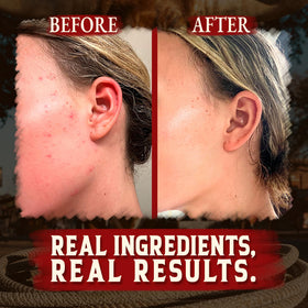 Wrath & Remedy open jar with melting swatch, demonstrates fast absorption and silky finish