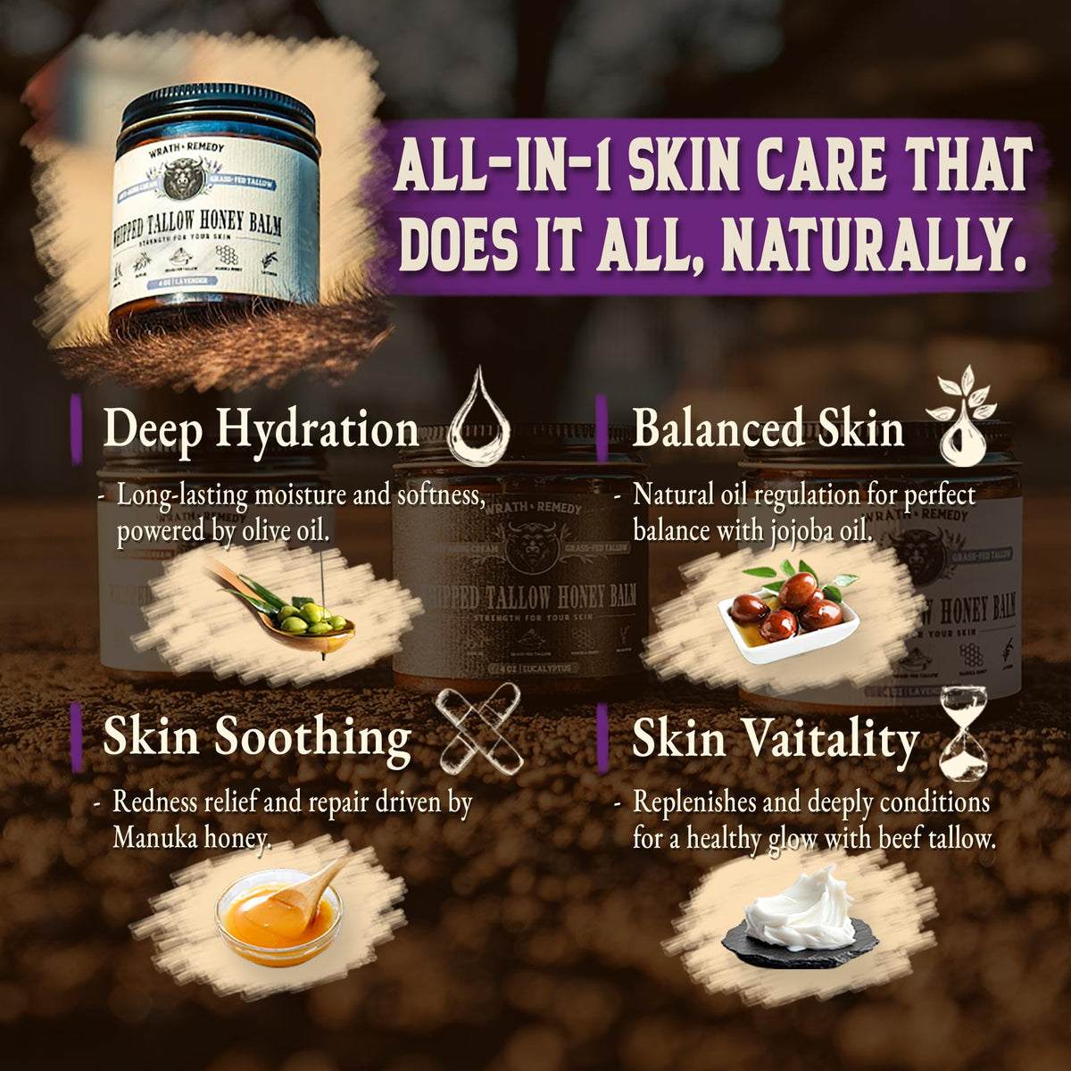 Wrath & Remedy whipped texture close-up melting on skin for smooth absorption