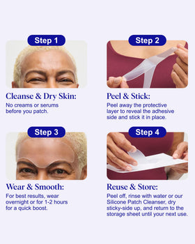 Wrinkles Schminkles opened package with two pads showing included items