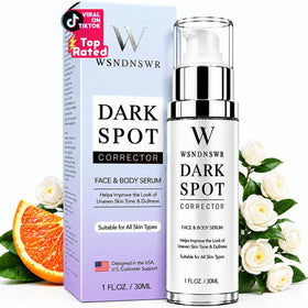 WSNDNSWR front bottle showing sleek serum packaging and clear benefit