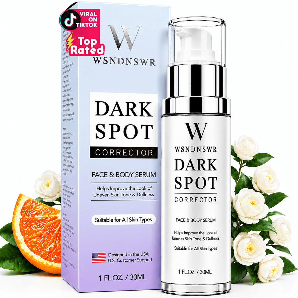 WSNDNSWR front bottle showing sleek serum packaging and clear benefit
