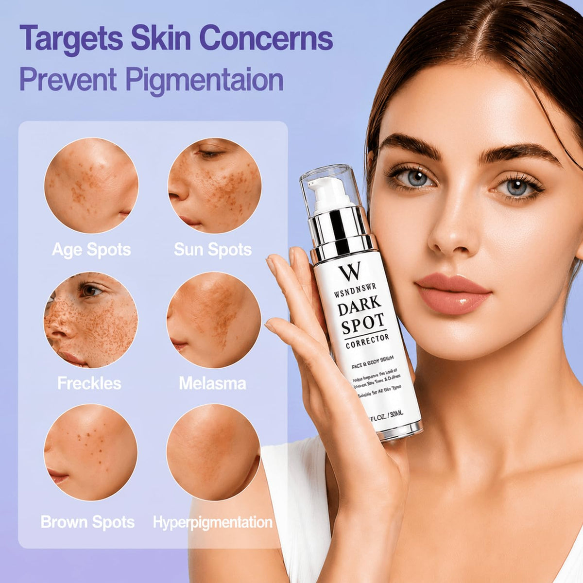 WSNDNSWR licorice root ingredient shot showing natural brightening support