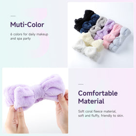 WSYUB headband worn during skincare routine, keeps hair away from face