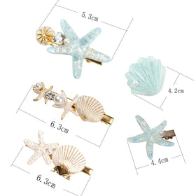 Wthree clips styled with beach outfit illustrating coastal look enhancement benefit