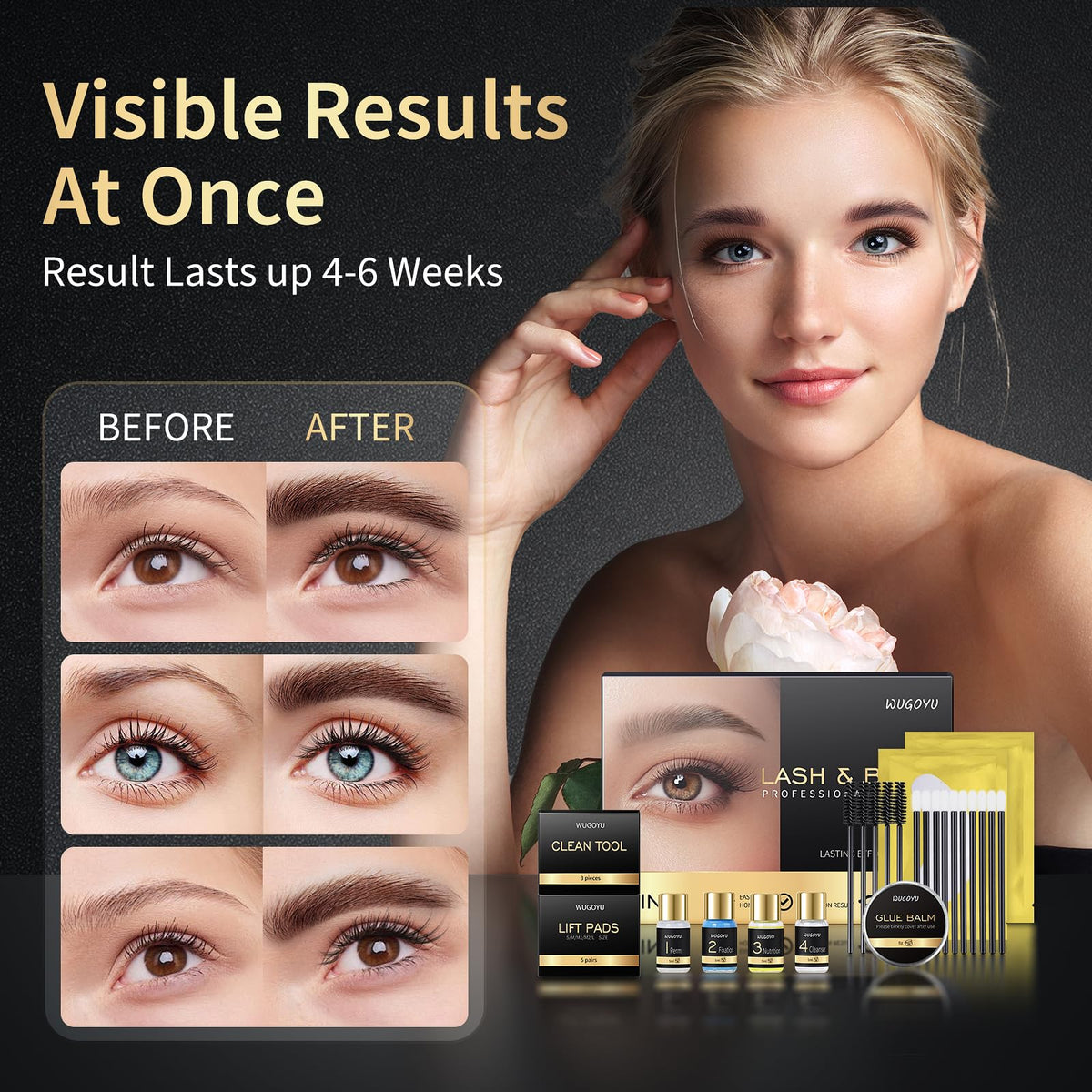 WUGOYU nutrition serum texture close-up highlighting gentle conditioning benefit