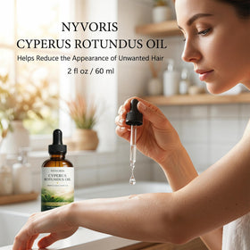 wuliao NYVORIS being applied to leg to soothe post-shave skin and hydrate