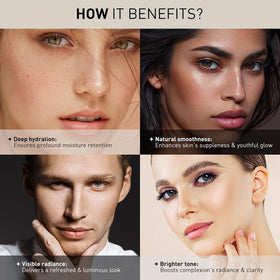 WUMAL retinol serum pouring to show texture and firming benefit