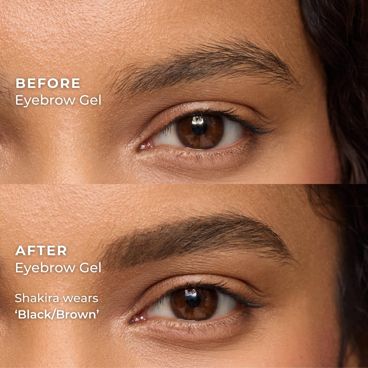 WUNDERBROW close view of double-ended angled brush and spoolie for precision