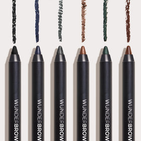 WUNDERBROW shown in evening makeup setting conveying smudge-proof all-night benefit