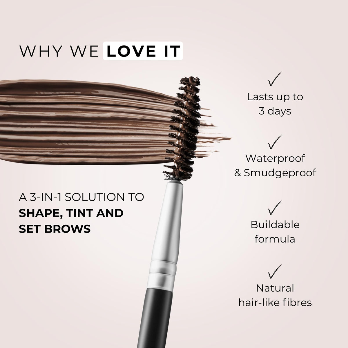 WUNDERBROW placed on bathroom vanity illustrating daily routine convenience