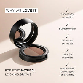 WUNDERBROW dual-ended brush close-up displaying precision and blending