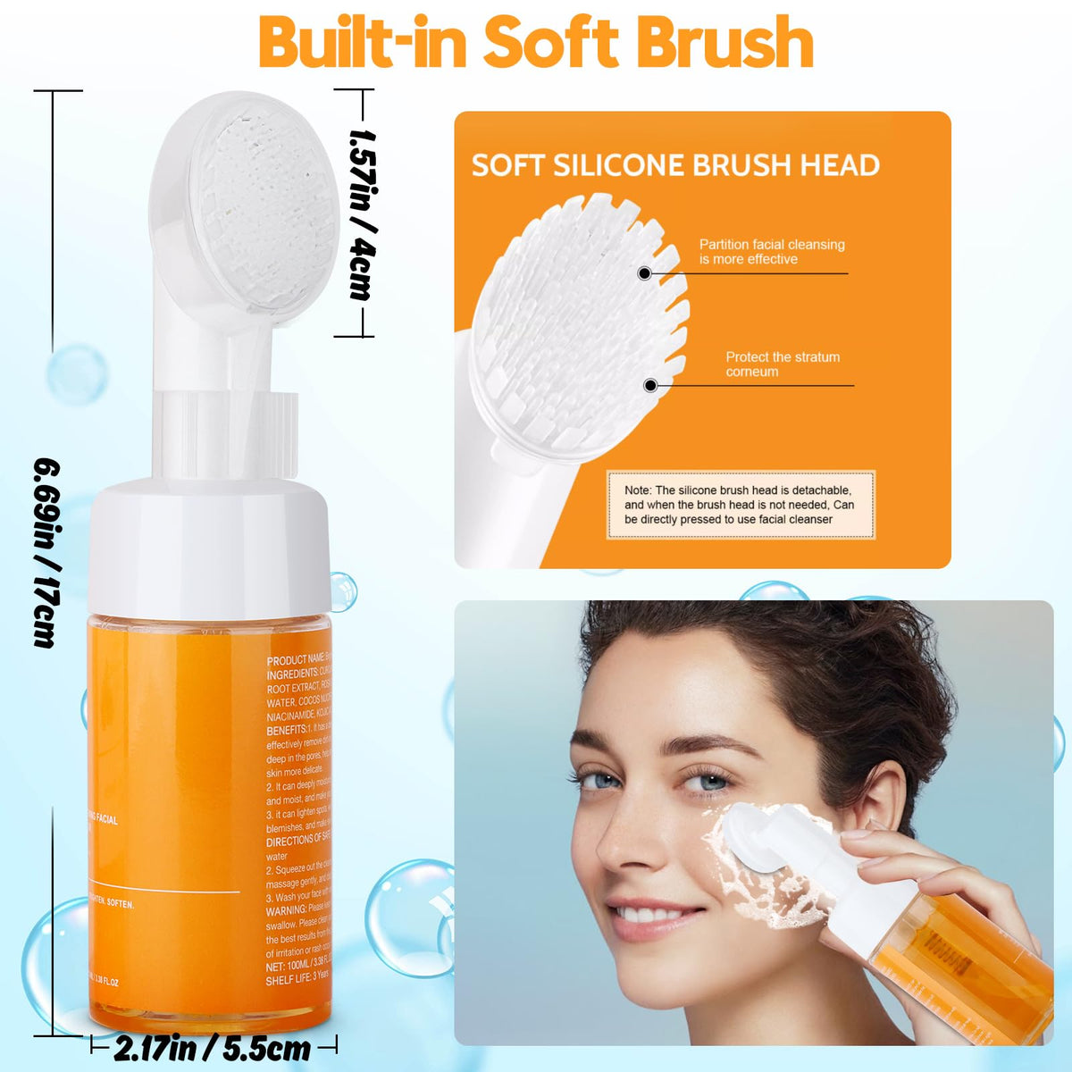Wuzhenfa mesh bag creating dense lather in shower for efficient cleansing
