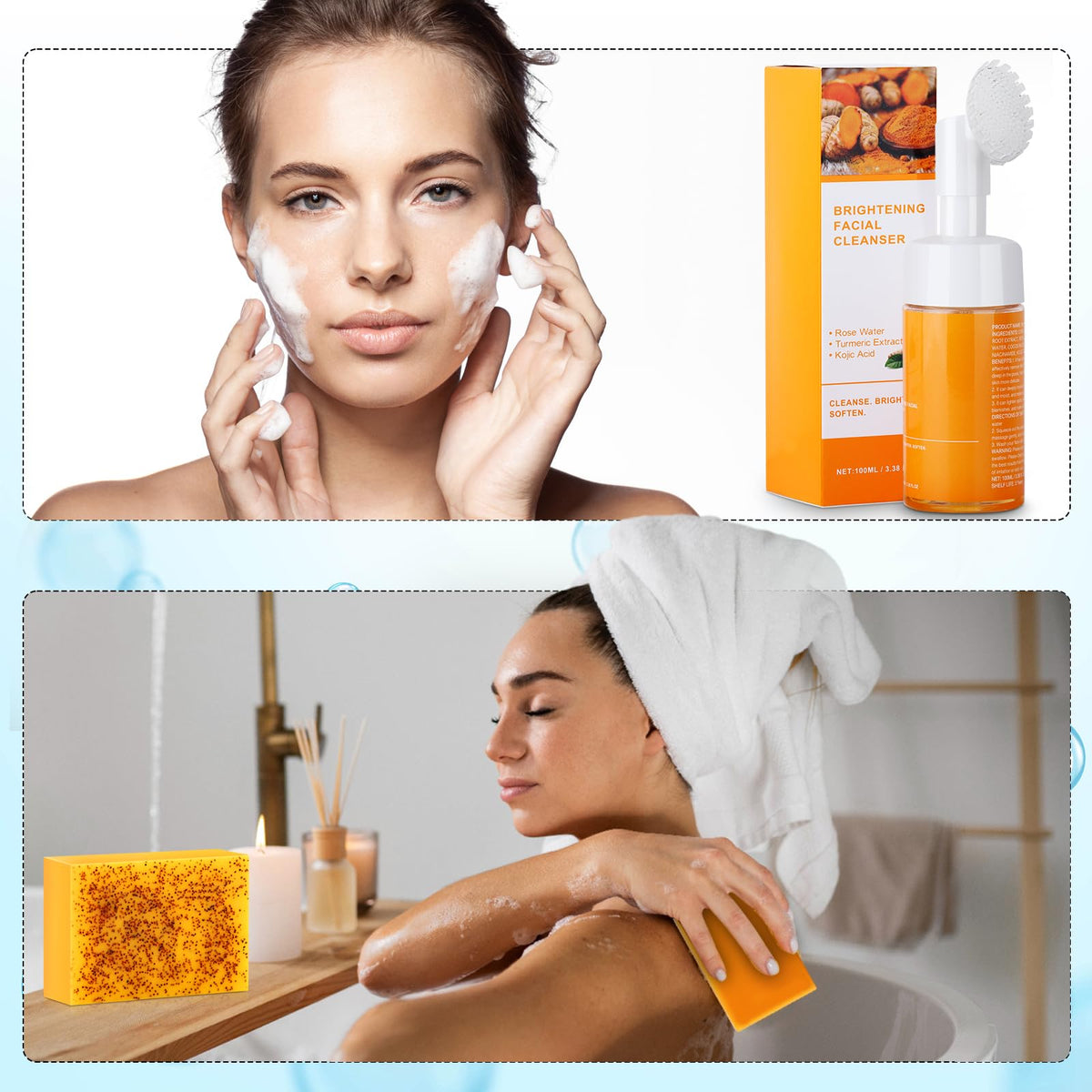 Wuzhenfa soap foam texture on skin showing rich lather and clean feel