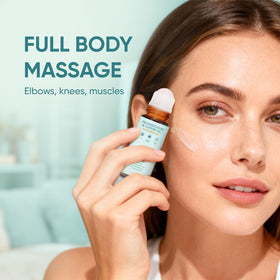 WVJIGE body massage use illustrating stretch mark care and smoother texture benefit