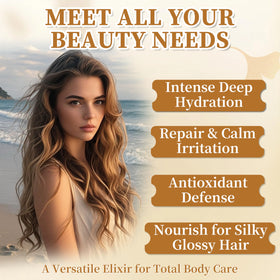 WXZTC castor oil drop texture demonstrating rich, moisturizing consistency