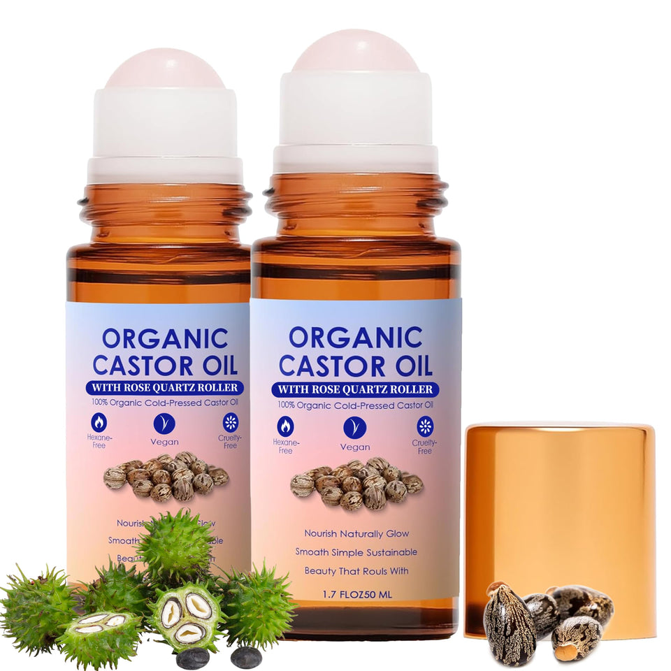 WXZTC front packaging showing dual rose quartz roller bottles benefits precision