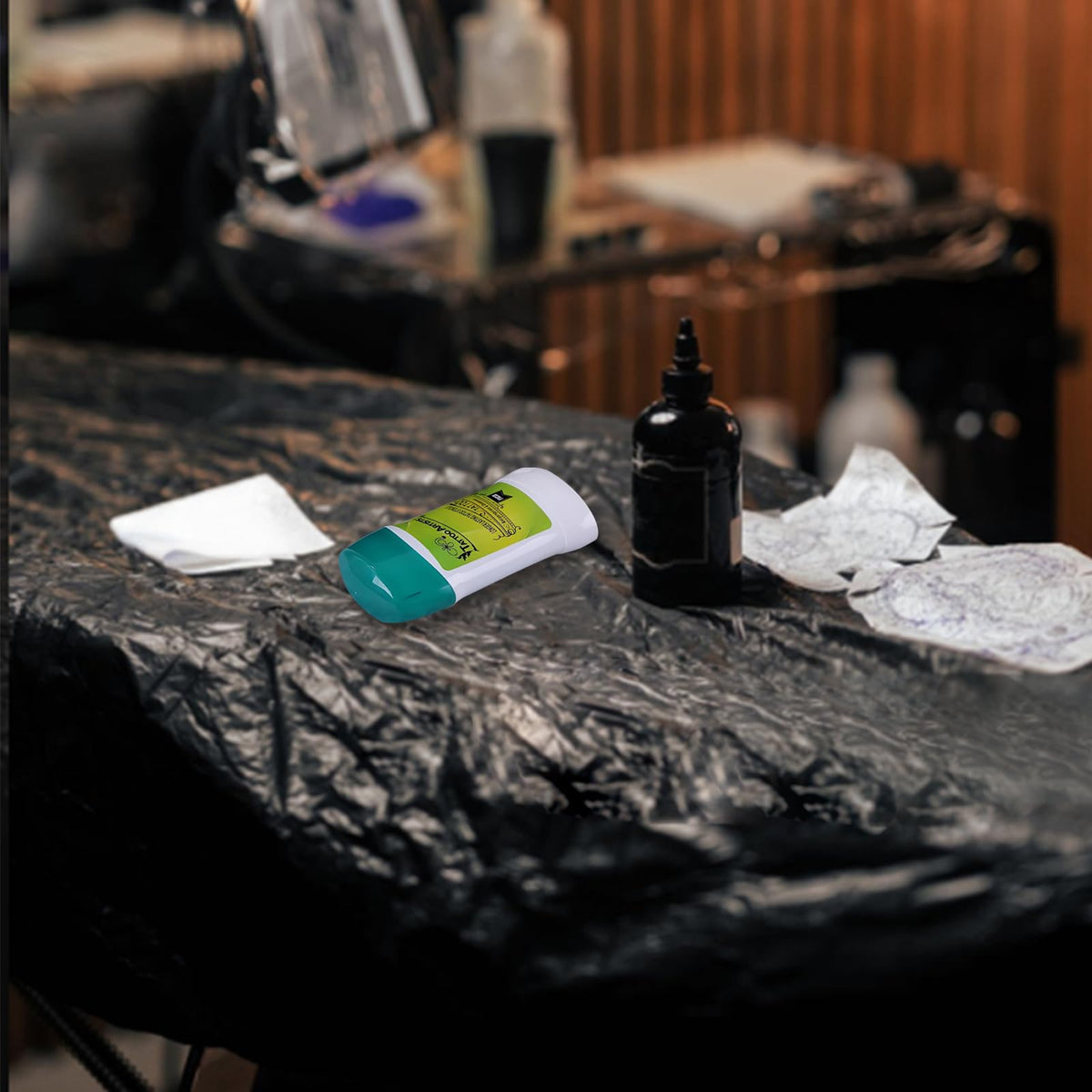 WZPB on a salon station with tools illustrating studio-ready transfer workflow