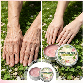 Applying XBEGIX balm to elbow to soothe rough skin and lock in long-lasting moisture