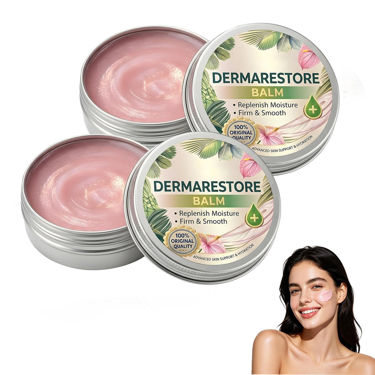 XBEGIX Derma Restore Balm front tin showing clean branding and compact design for portability