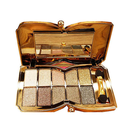 XFEXM palette front open showing ten shades and compact convenience