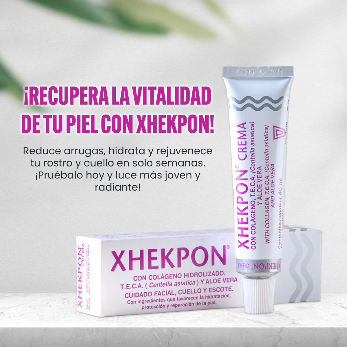 XHEKPON aloe vera and centella ingredients illustrating soothing benefits