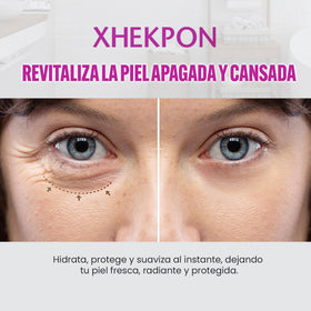 XHEKPON jar held in hand demonstrating compact 40ml travel-friendly size